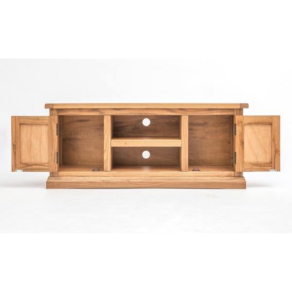 Cabinet Bits Salerno Light Wood 2 Door TV Cabinet Wood Knob
