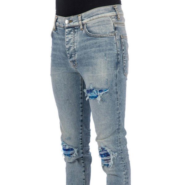 Amiri Tie Dye MX1 Stone Indigo Blue Jeans W30 / 32L