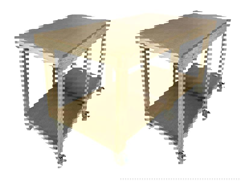 Arbor Garden Solutions Wooden Workbench MDF Top Depth-4ft With Wheels