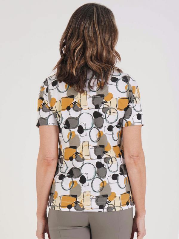 TIGI Mod Eco Abstract Print Top