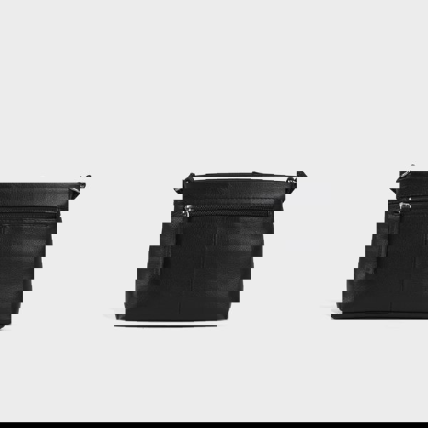 Assots London 'SANDRA' Black Soft Nappa Full Grain Real Leather Crossbody Bag