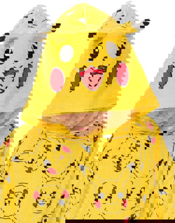 Pokemon Unisex Kids Yellow Poncho Towel