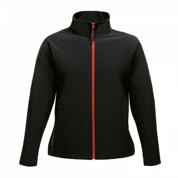 Regatta Womens/Ladies Ablaze Printable Soft Shell Jacket - Black/Classic Red