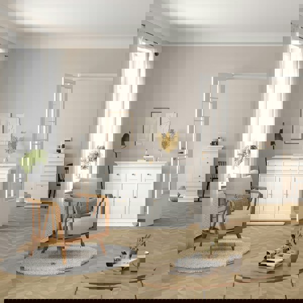 Furniture To Go Paris Sideboard with 3 doors and 3 drawers in White