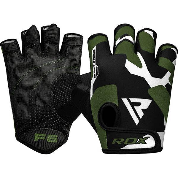 RDX Sports GYM GLOVES SUMBLIMATION F6 BLACK/GREEN