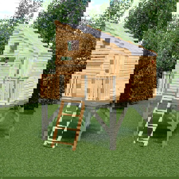 Shire Command Post on Platform 6x4 Childrens Playhouse with 12mm Shiplap cladding