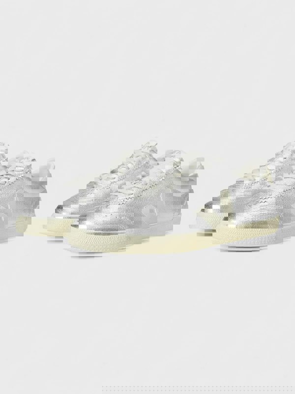 Veja Volley Leather Silver Pierre Sneakers