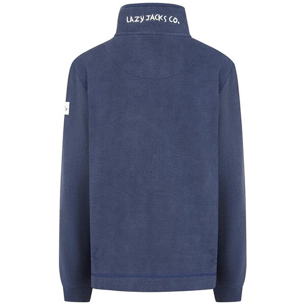 Lazy Jacks LJ301 - Ladies Pique Sweatshirt - Twilight - Navy Drawstrings