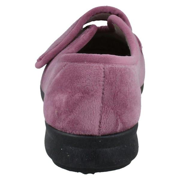 DB Shoes Ladies DB Shoes Casual Velour Slippers Fountain