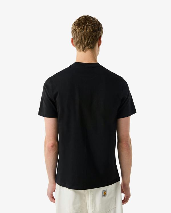 Hunter Red Label Essentials Mens Logo T-Shirt - Black | CHO | Designer Mens Short Sleeve T-Shirts