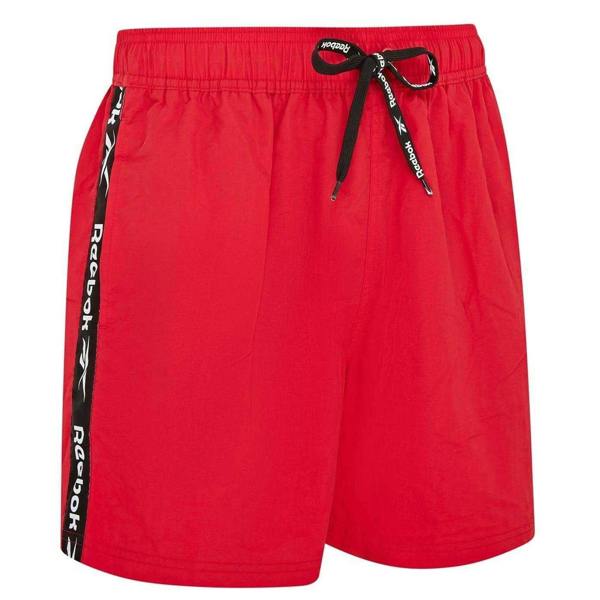 Reebok Mens Regular Swim Shorts - Red - 