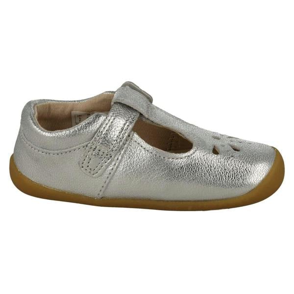Clarks Girls Clarks Casual T-Bar Shoes Roamer Star