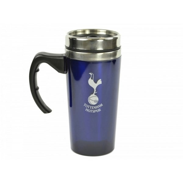 Tottenham Hotspur FC Official Football Travel Mug - Blue/Silver