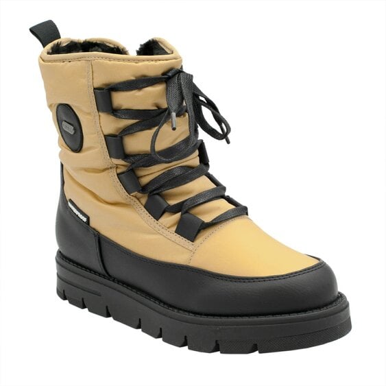 Mammal Taylor Women's Thermally Insulated Waterproof Winter Boots with Ice Grips - Sand