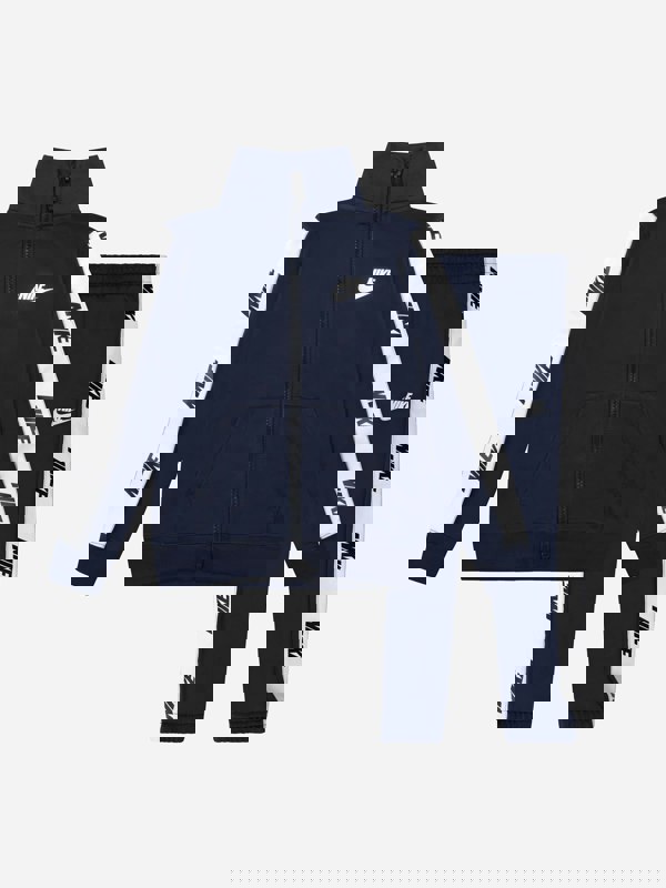 Nike Boys NSW Logo Tracksuit in Navy