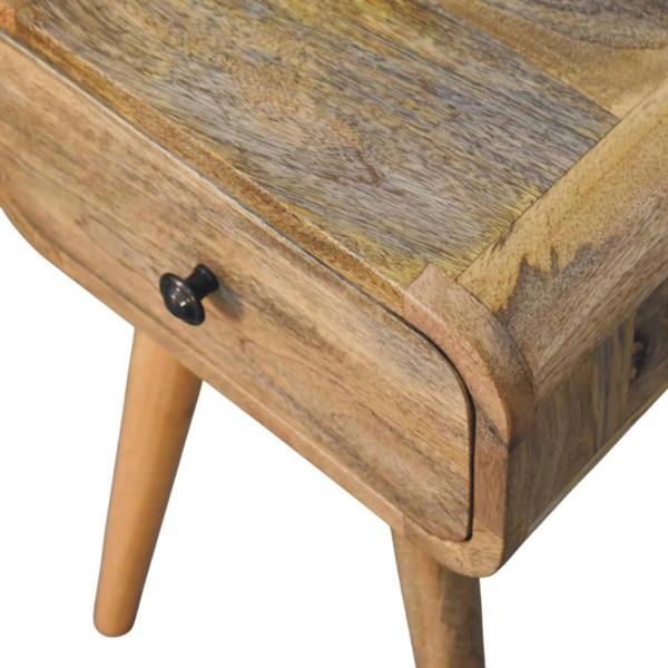 Artisan Furniture Solid Wood Avora Mini Oak-ish Nightstand with 1 drawer
