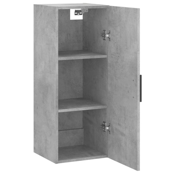 Berkfield Wall Mounted Cabinet Concrete Grey 34.5x34x90 cm