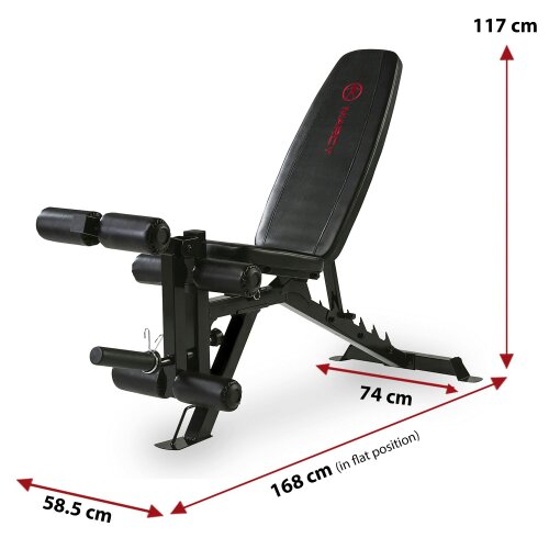 Marcy UB9000 Adjustable Utility Bench Incline Decline Leg Developer