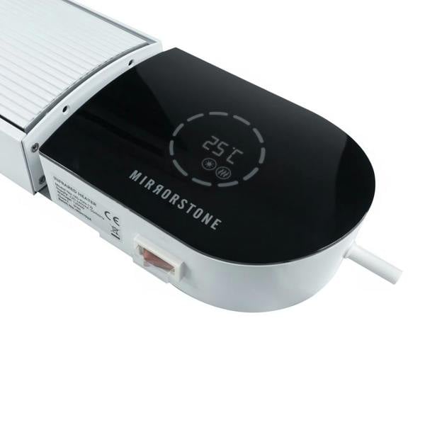 Mirrorstone Heating 3kW Ionis Remote Controllable Wi-Fi Infrared Bar Heater (White)