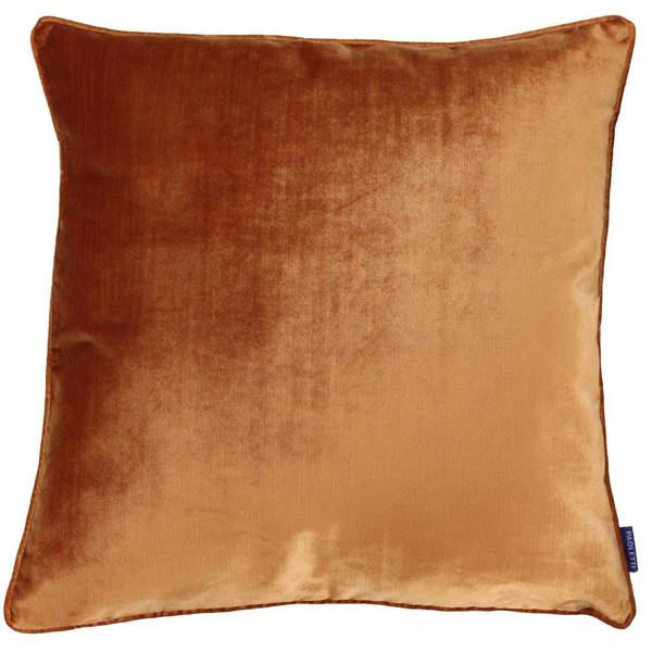 Riva Home Luxe Velvet Cushion Cover - Rust - 
