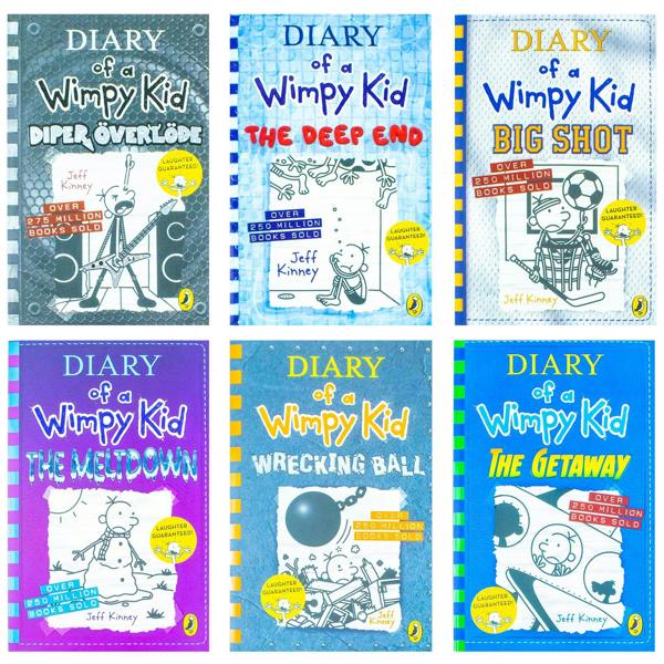 Diary of a Wimpy Kid Books 12–17 Collection 6 Books Set by Jeff Kinney – Funny Diary Collection for Kids