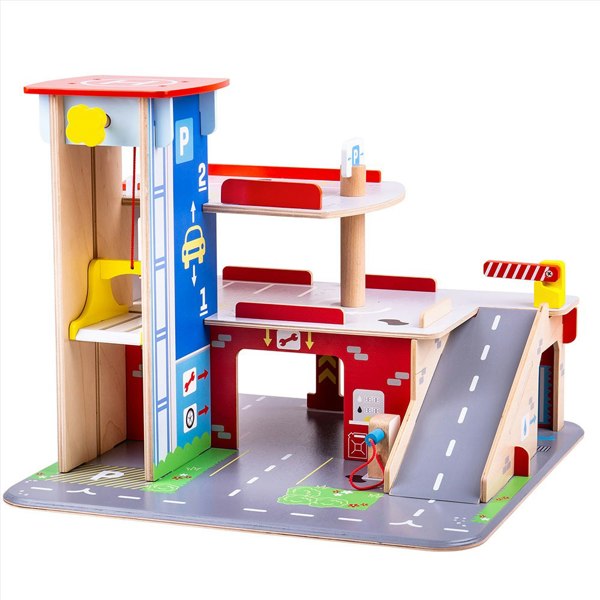 Bigjigs Toys JT153 Park & Play Toy Garage