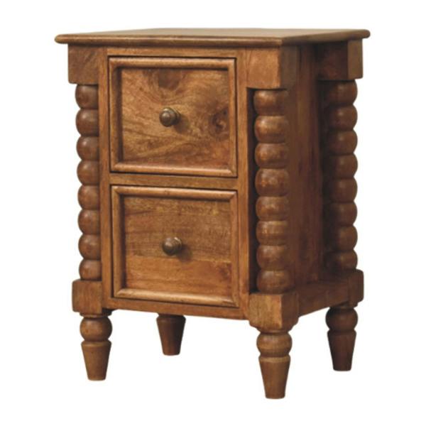 Artisan Furniture Barley Twist 2-Drawer Bedside