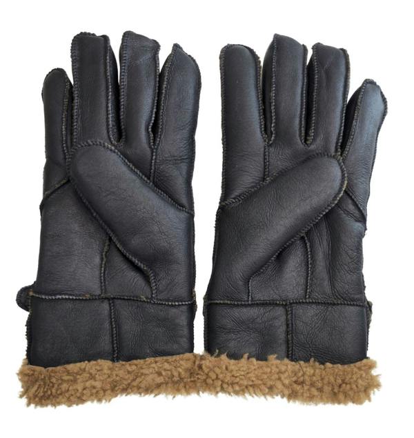 Infinity Leather Mens Luxury Sheepskin Leather Gloves With Buckle