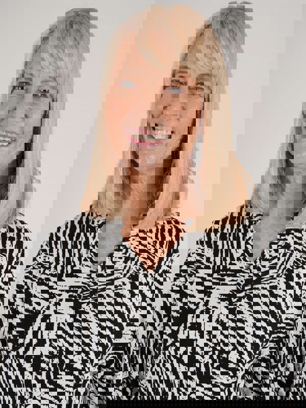 TIGI-Wear Zebra Notch Top