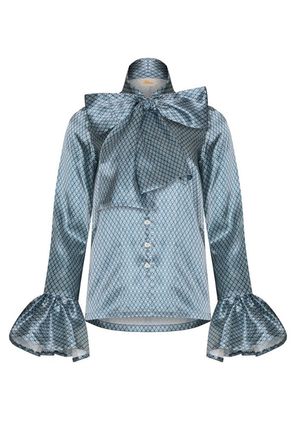 Bo Carter Heidi Blouse - Blue & White