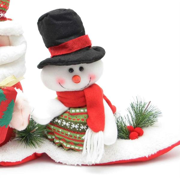 35in Musical Animatic Teddy Christmas Decoration Set of 3 Santa, Reindeer and Snowman image 7