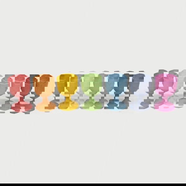 tickit Rainbow Wooden Egg Cups