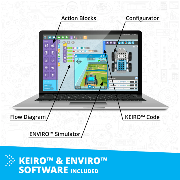 Engino STEM & Robotics Produino Set with rechargeable battery)