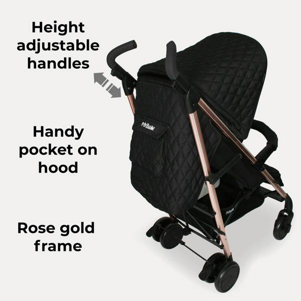 My Babiie MB51 Stroller - Billie Faiers Quilted Black