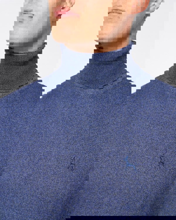 Bewley & Ritch Cliveden Turtle Neck Knit - Denim Marl