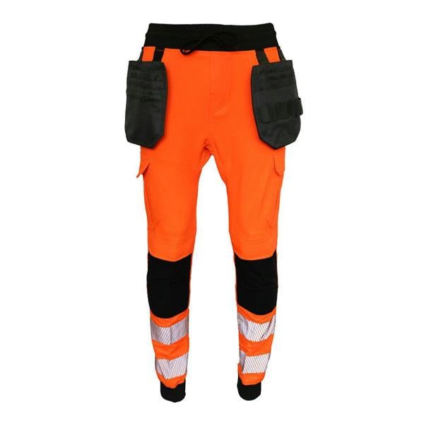 Slim Fit Stretch Hi-Vis Jogger With Knee Pad Pockets - Hi-Vis Trousers