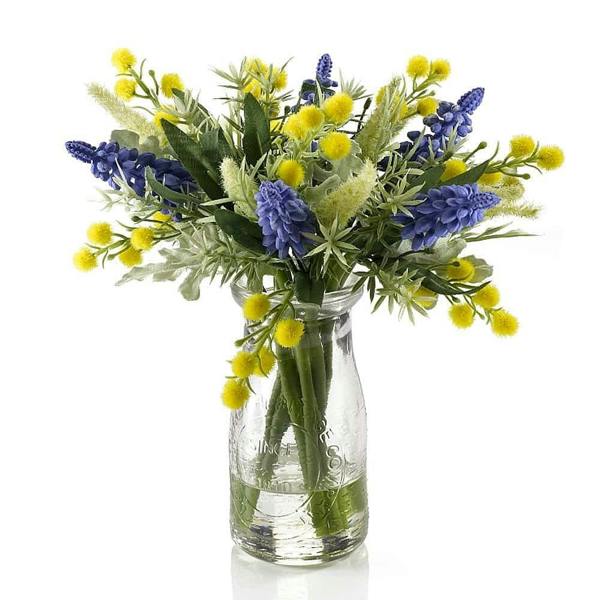 Museum Selection Hyacinth & Mimosa Arrangement - Glass - Home Lighting