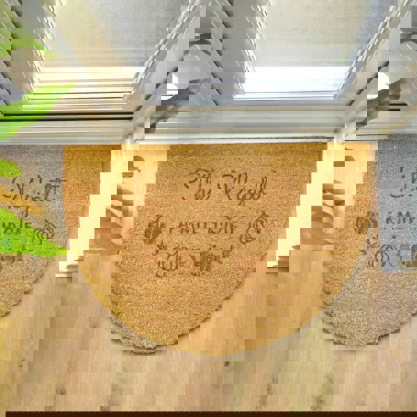 Personalised Memento Company Personalised Pumpkin Half Moon Doormat