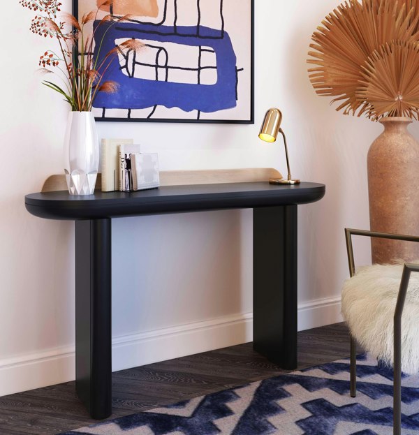 Furniture Edit Braden Black Desk Console Table