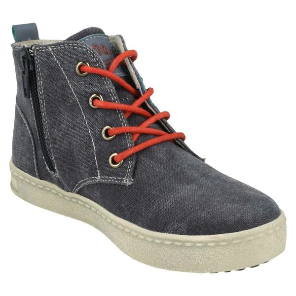 JC Dees Boys JCDees Denim Lace Up Ankle Boots N2037