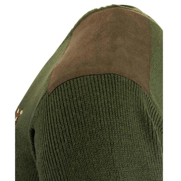 Suedlite shoulder detailing on the Jack Pyke v-neck shooters pullover