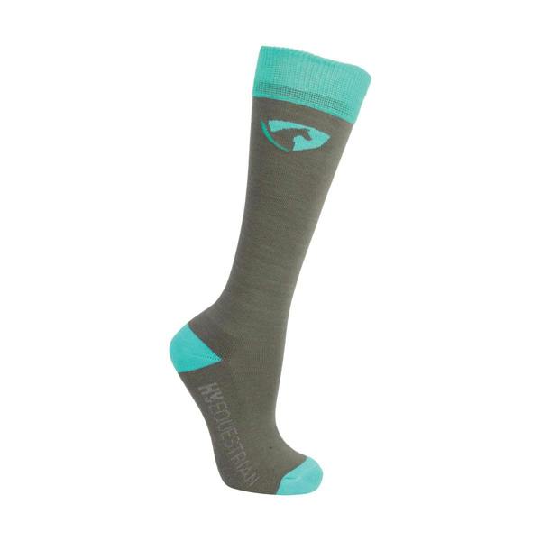 HyFASHION Childrens/Kids Socks (Pack of 3) - Pacific Blue/Grey - 