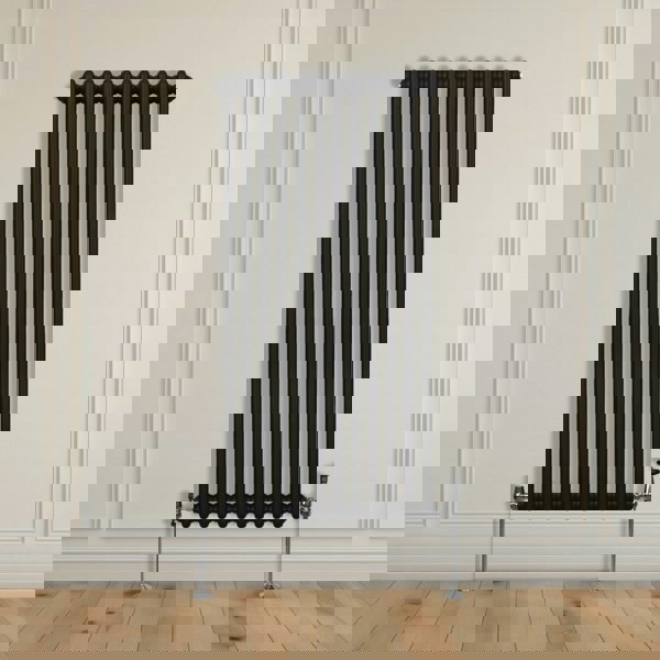 Monstershop Traditional 2 Column Radiator - 1500 x 562mm - Black