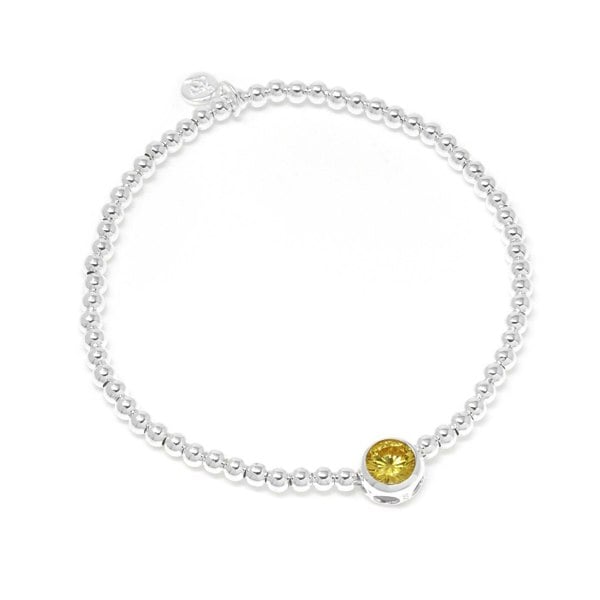 Say It With Sterling Silver November Birthstone Bracelet