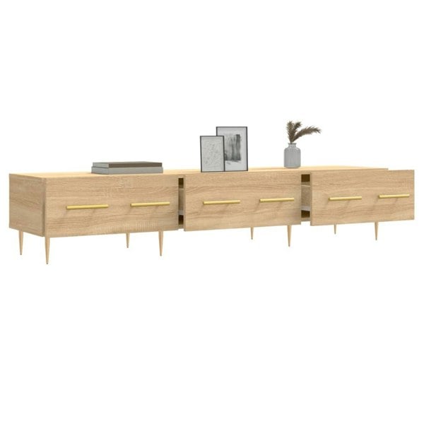 Berkfield TV Cabinet Sonoma Oak 150x36x30 cm Engineered Wood
