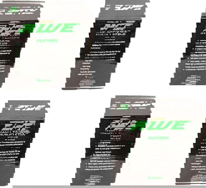 Awe 2 x AWERide Folding Tyres 24 x 1.95 cm MTB and 2 x AWE Inner Tubes 24" x 1.75-2.125 Schrader Valve