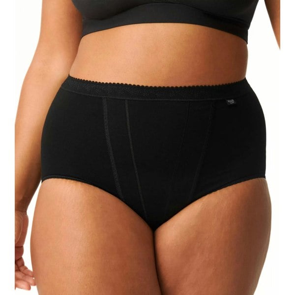 Sloggi Control 2-Pack Maxi Briefs, Black