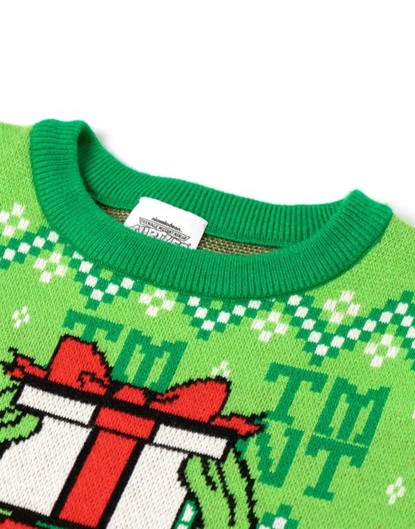 Teenage Mutant Ninja Turtles Unisex Kids Green Raphael Christmas Jumper