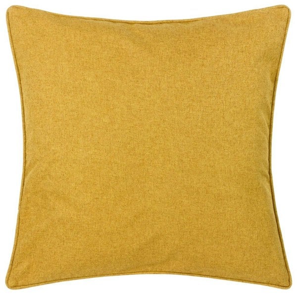 Furn Dawn Piping Detail Textured Cushion Cover - Mustard