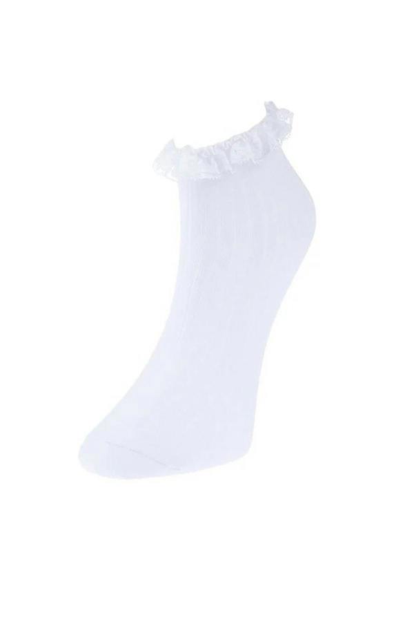 WOVCOR 3-Pack Cotton Lace Knit Socks